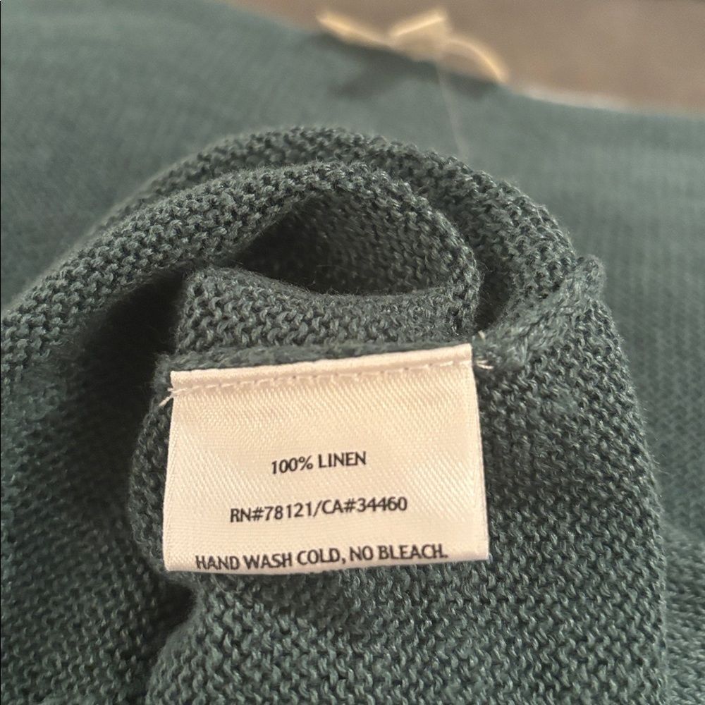 NWT Eileen Fisher Teal Short Sleeve Top - Picture 6 of 6